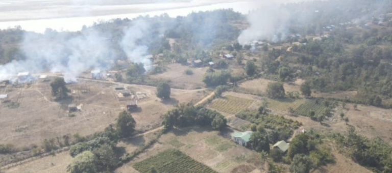 Over 15,000 Flee as Myanmar Junta Bombs, Shells and Burns Katha Villages 